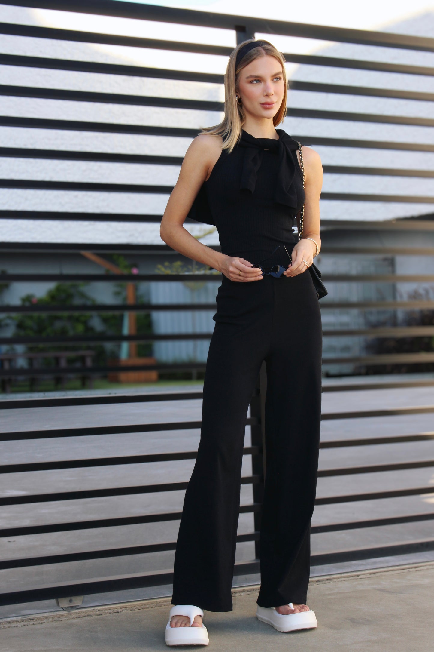 Hight Waist Wide Leg Black