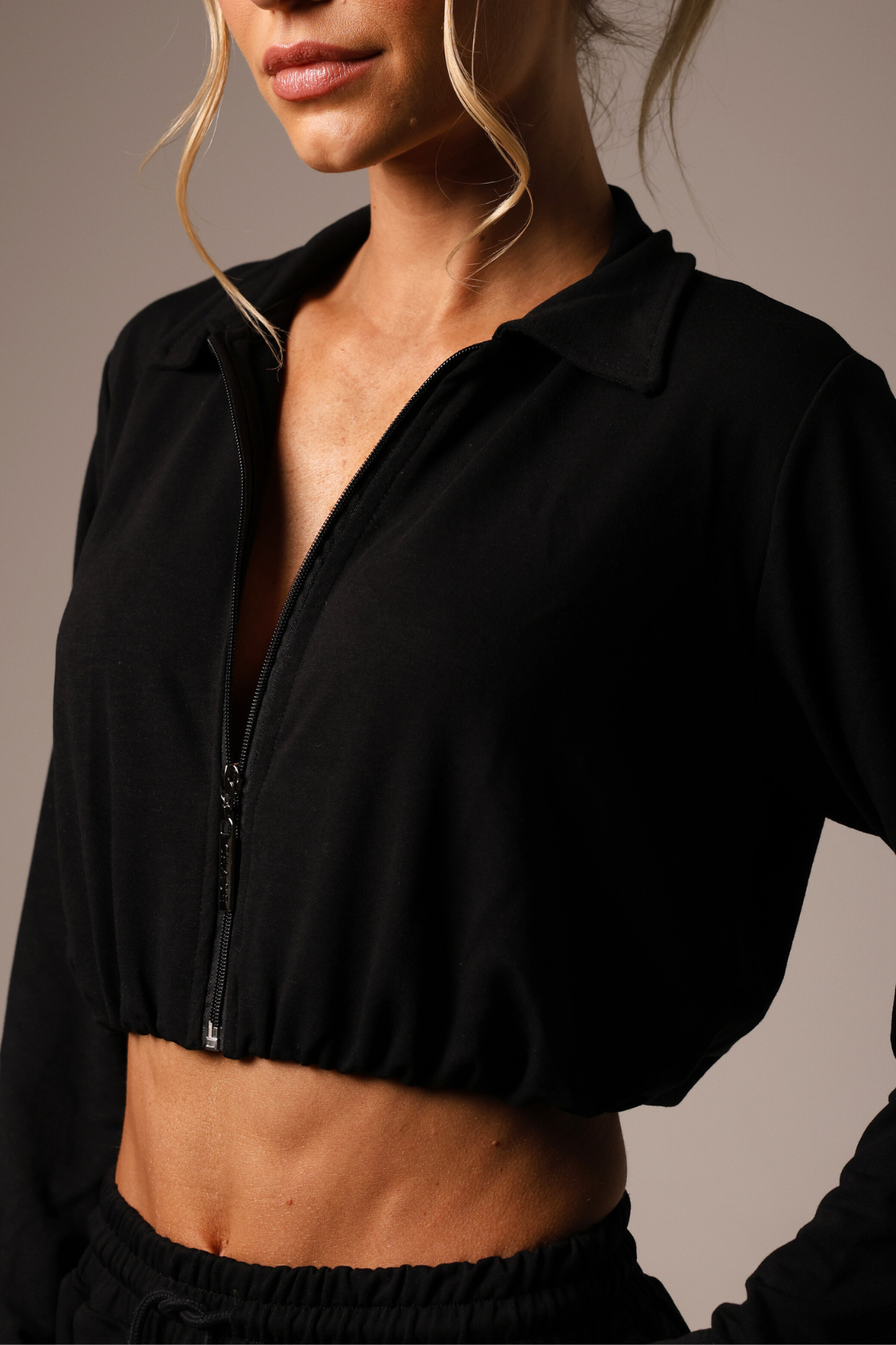 Sweat Middle Bomber Black