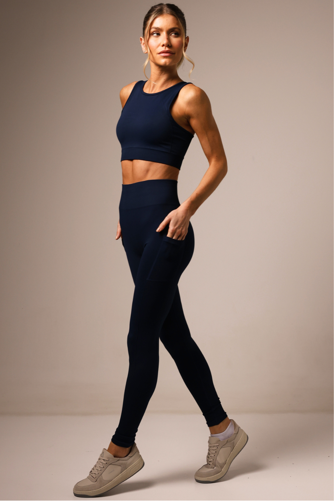 Legging Jockey Seamless Azul Marinho