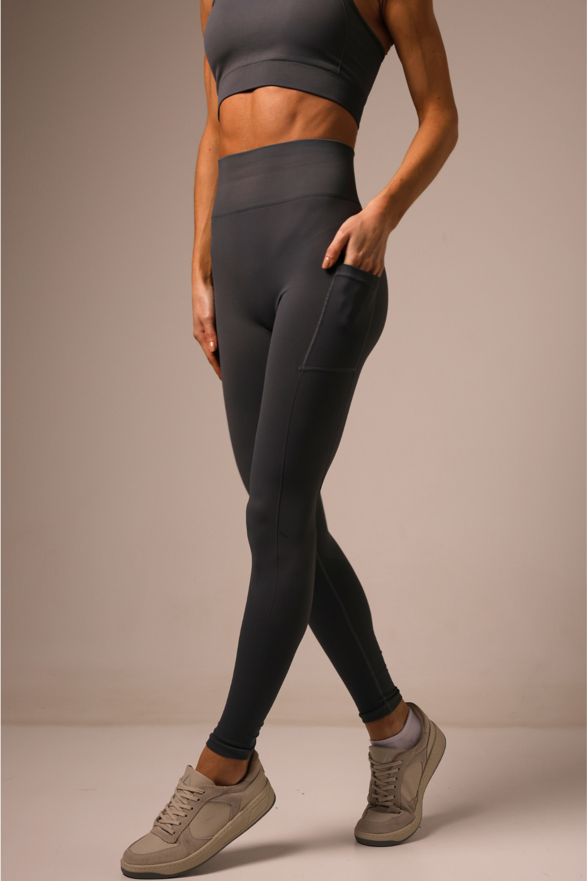 Legging Jockey Seamless Rhodium