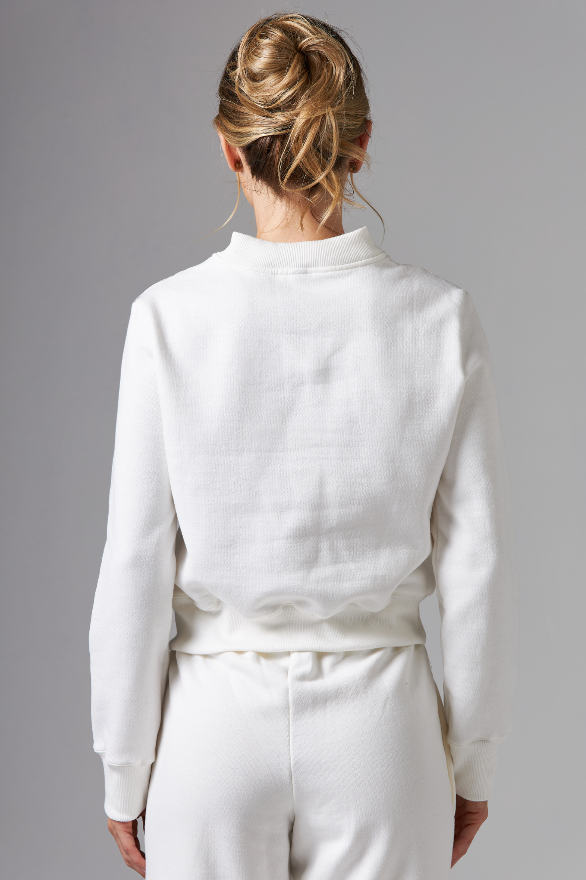 Casaco Moletom Zip Off White