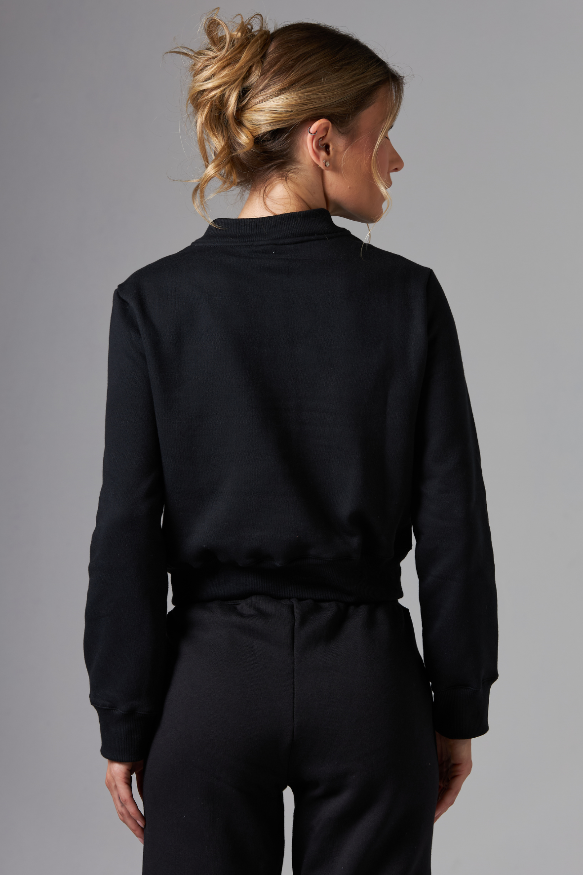 Casaco Moletom Zip Black