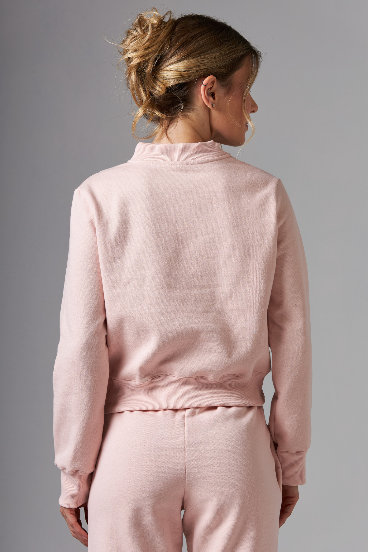Casaco Moletom Zip Light Pink