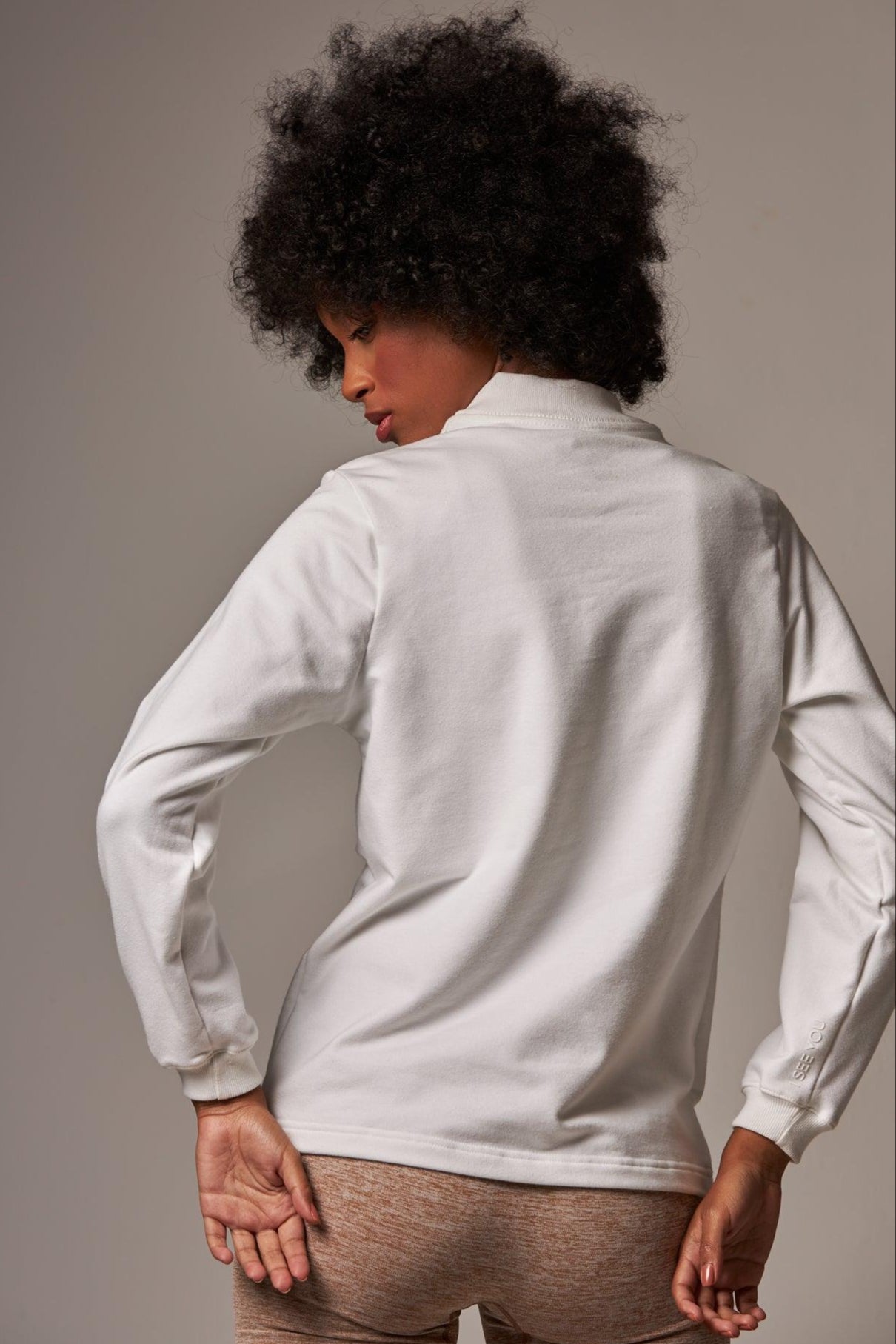 Pullover Mock Neck - Branco - chasebrasil.com