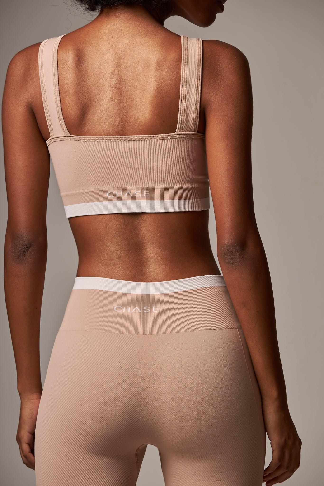 Top Stripe Seamless Brown Nude - chasebrasil.com