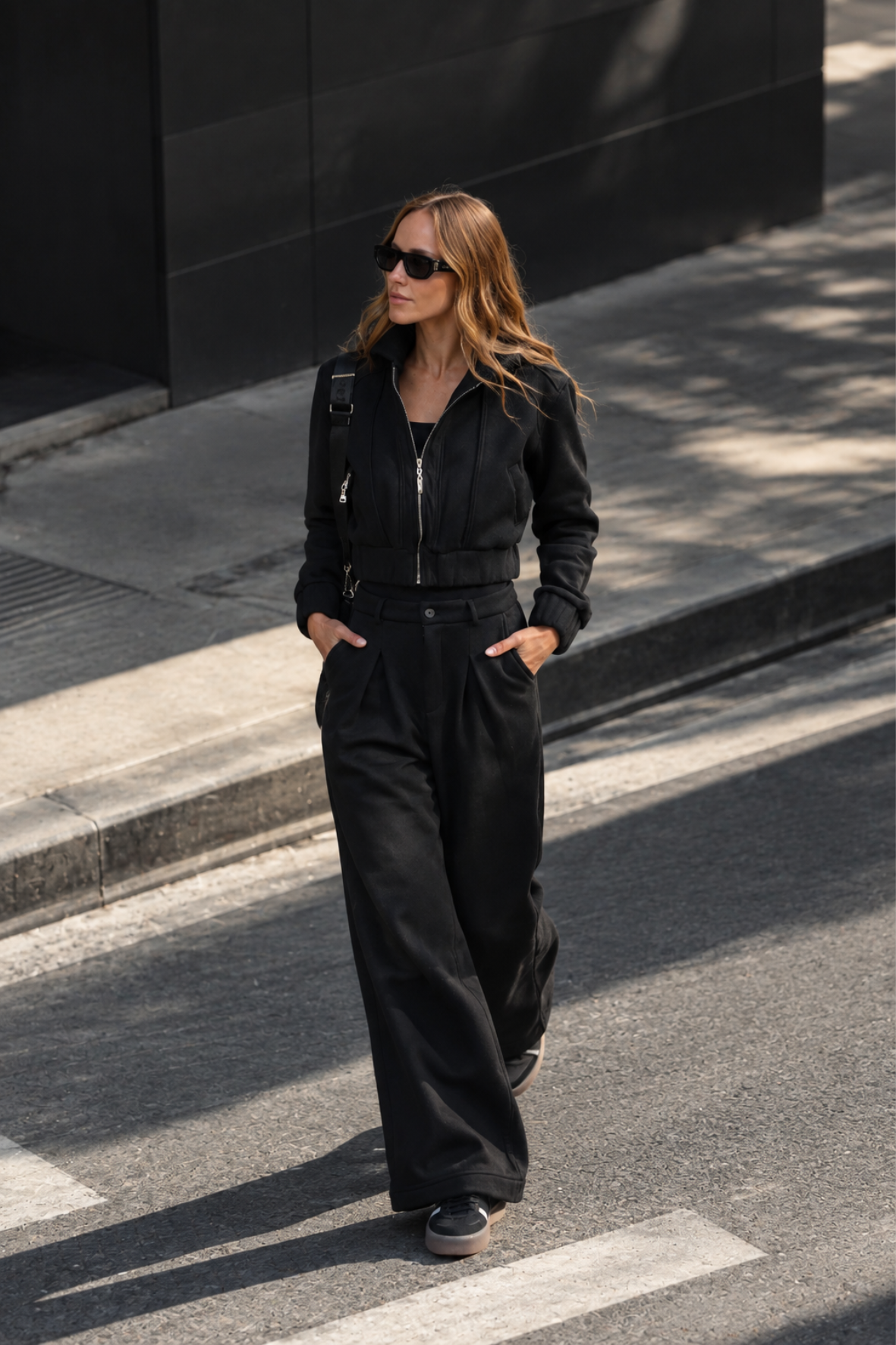 Wide Pants Moletom Atelier Black