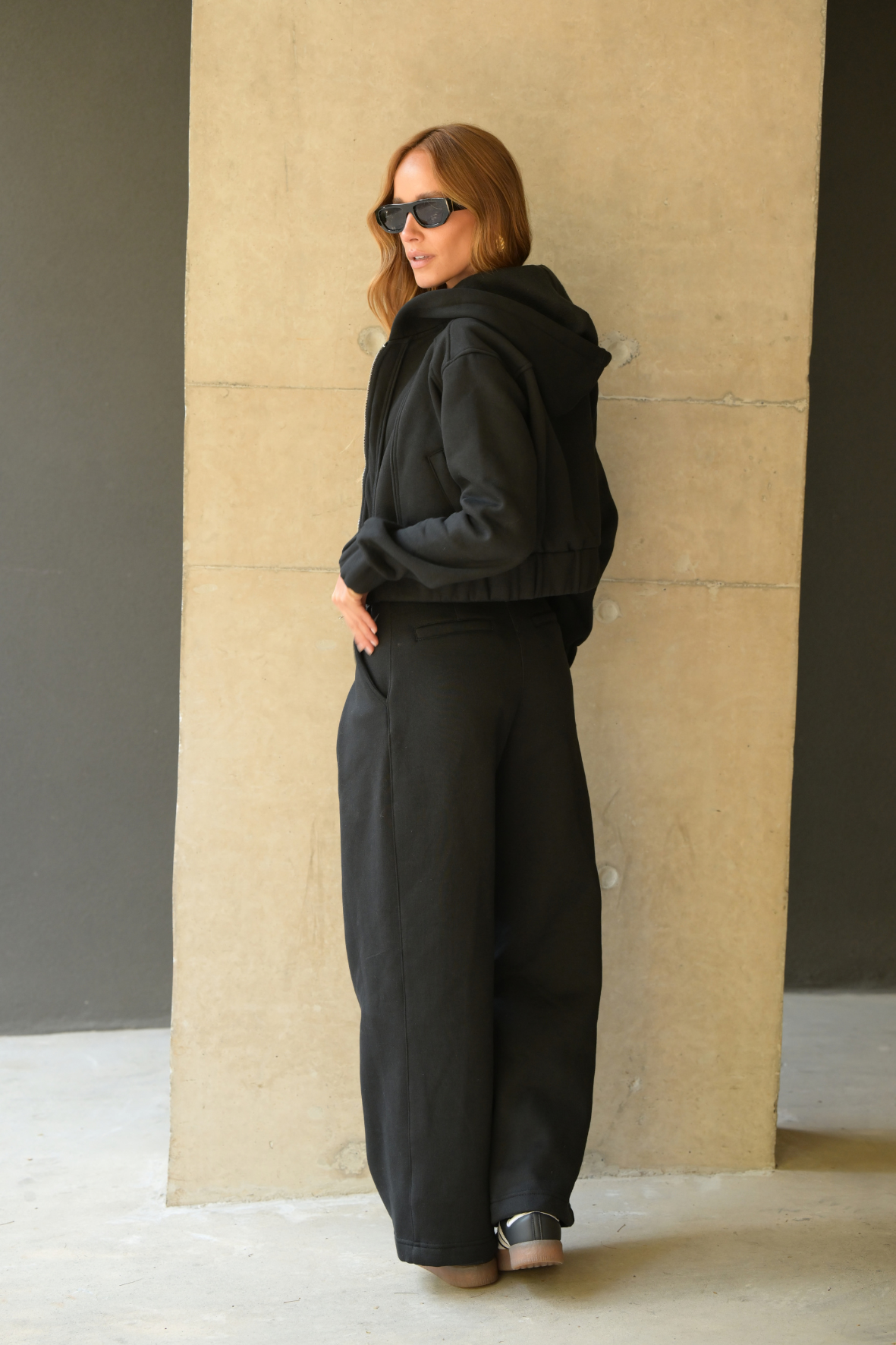 Wide Pants Moletom Atelier Black