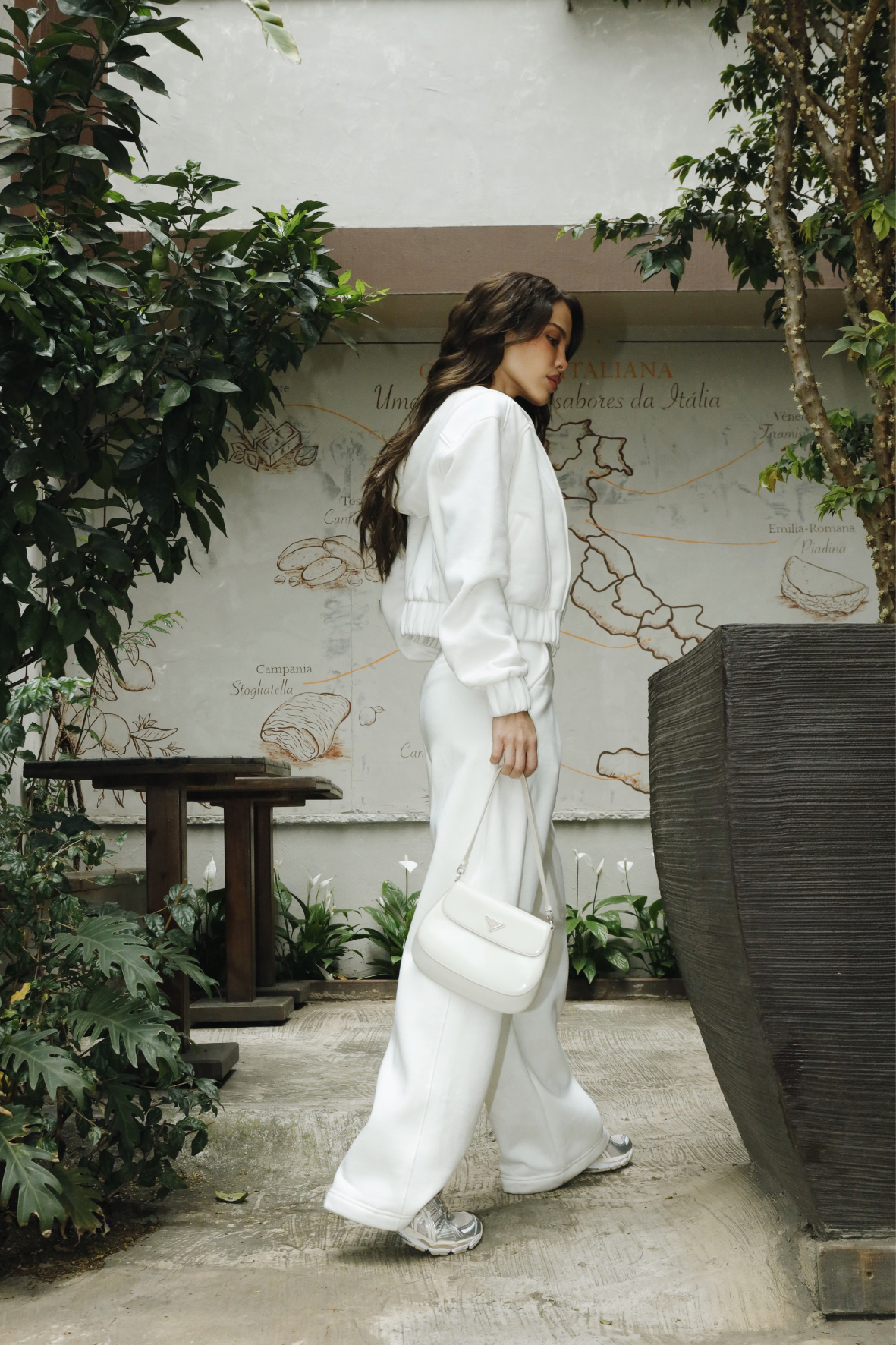 Wide Pants Moletom Atelier White