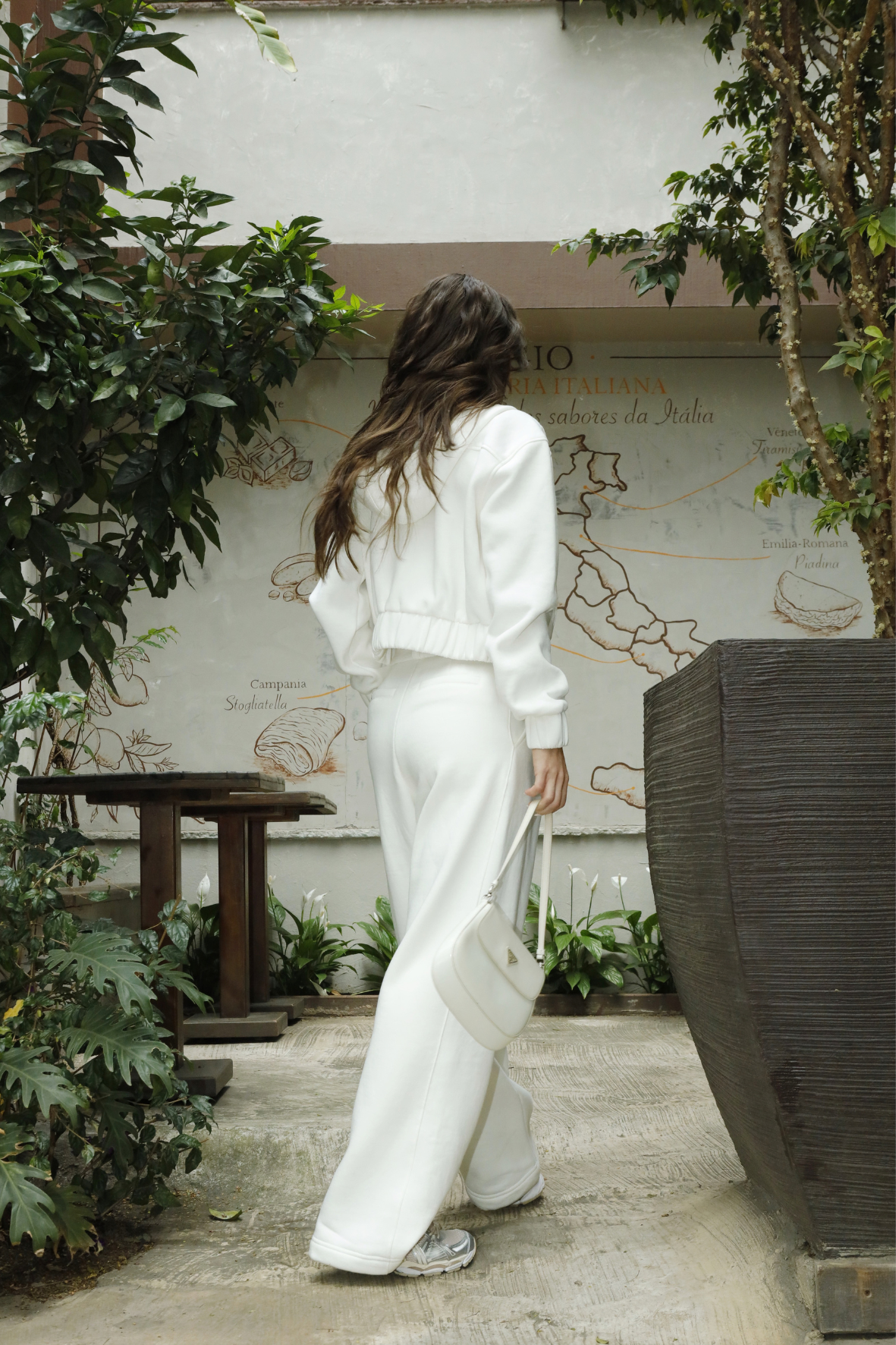Wide Pants Moletom Atelier White