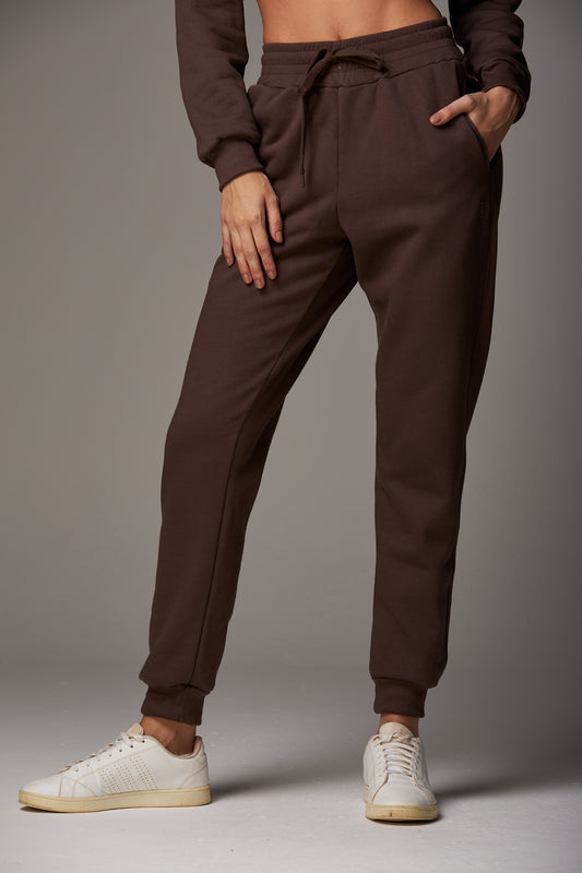 Calça Moletom Jogger Marrom