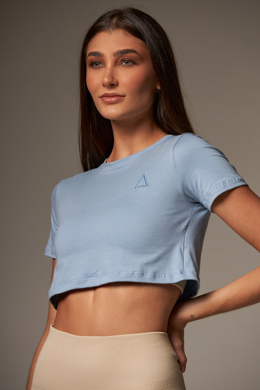 Cropped Essential Light Blue