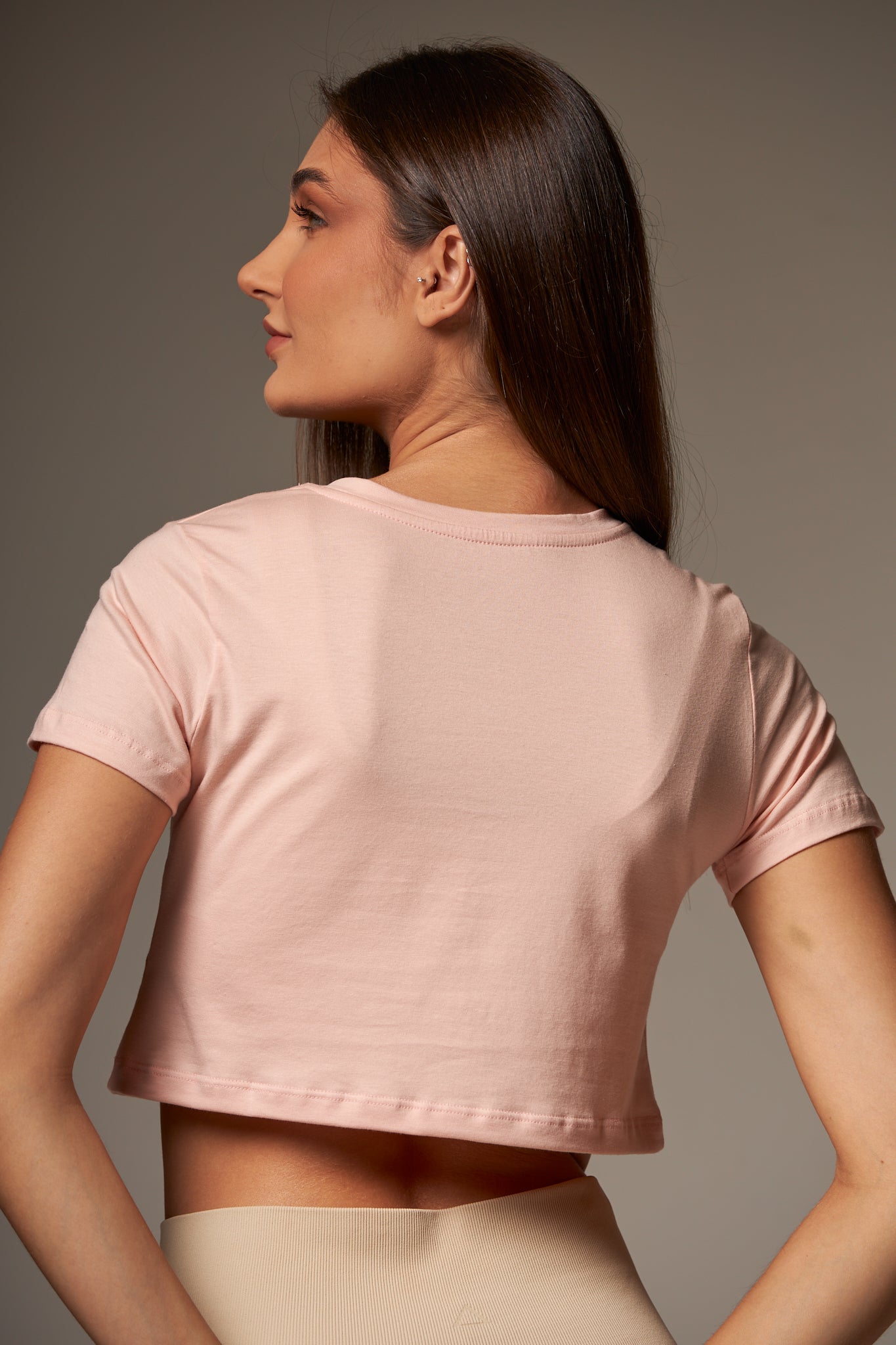 Cropped Essential Light Pink