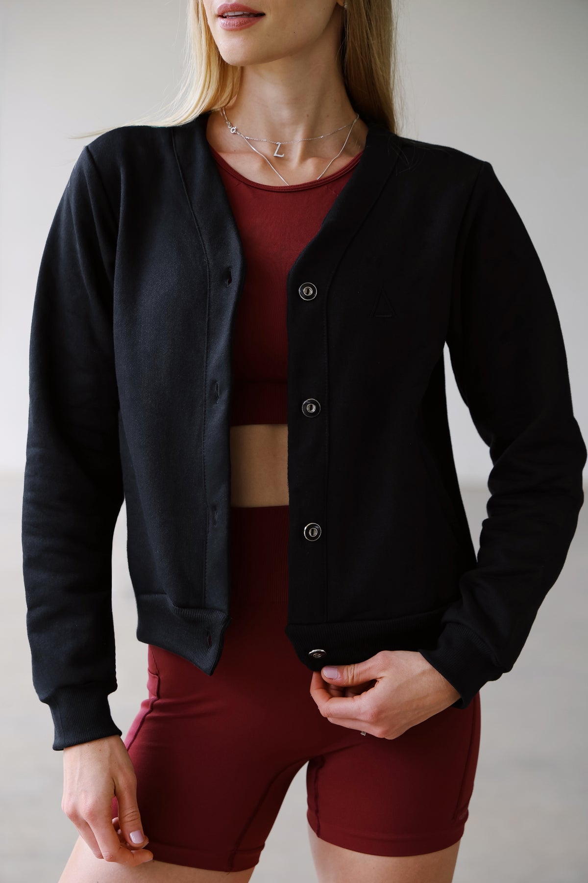 Moletom Cardigan Black