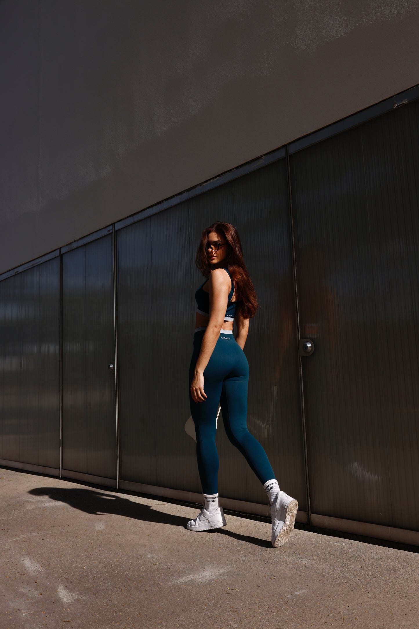 Legging Stripe Seamless Dark Sea