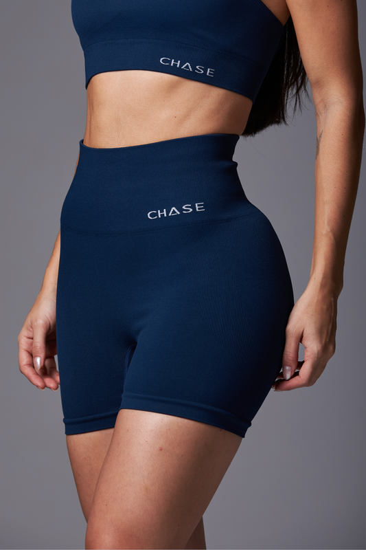 Short Pure Seamless Azul Marinho