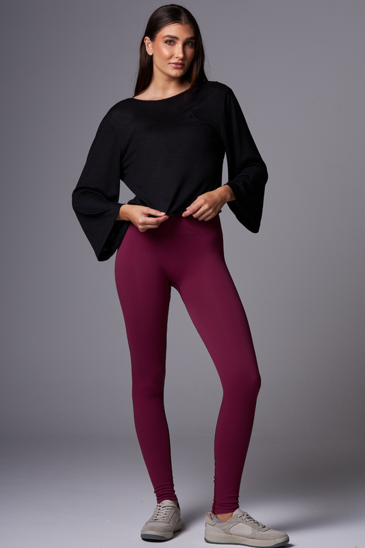 Wide Reverse Long Shirt Black