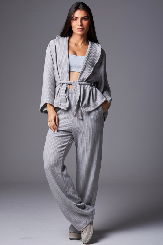 Wide Leg Light Tricot Grey