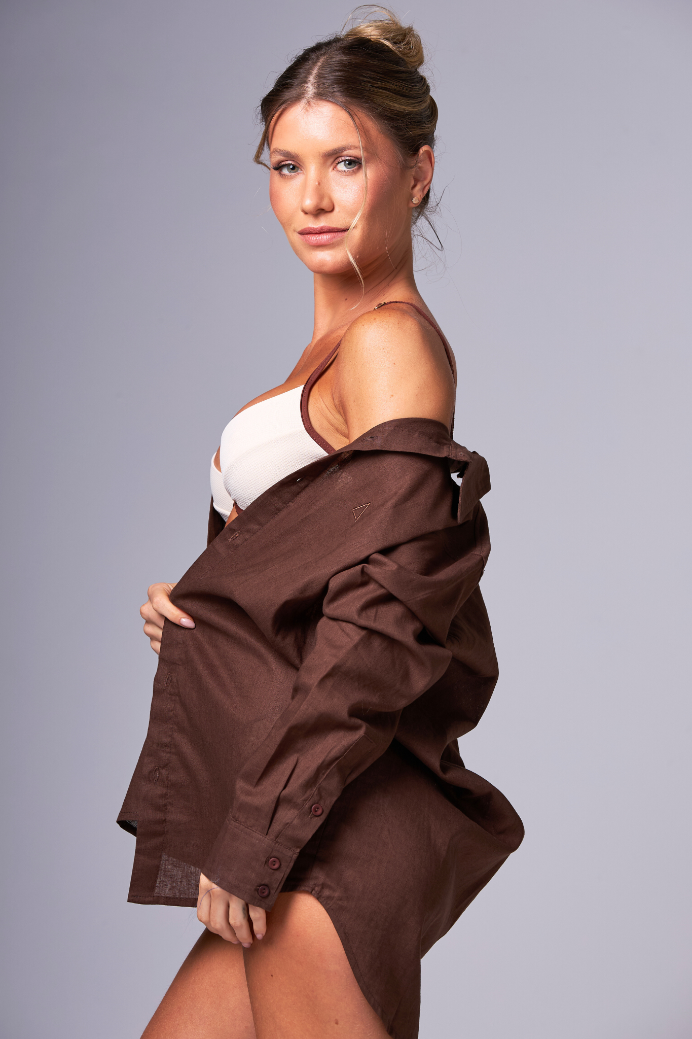 Calcinha Heritage - OffWhite&Brown