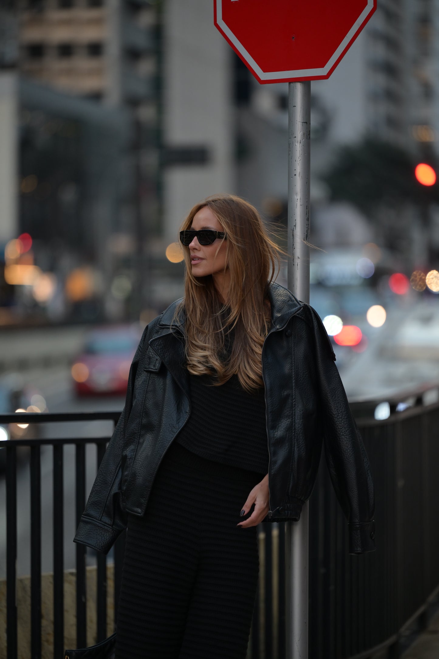 Tricot Wide Shirt Black