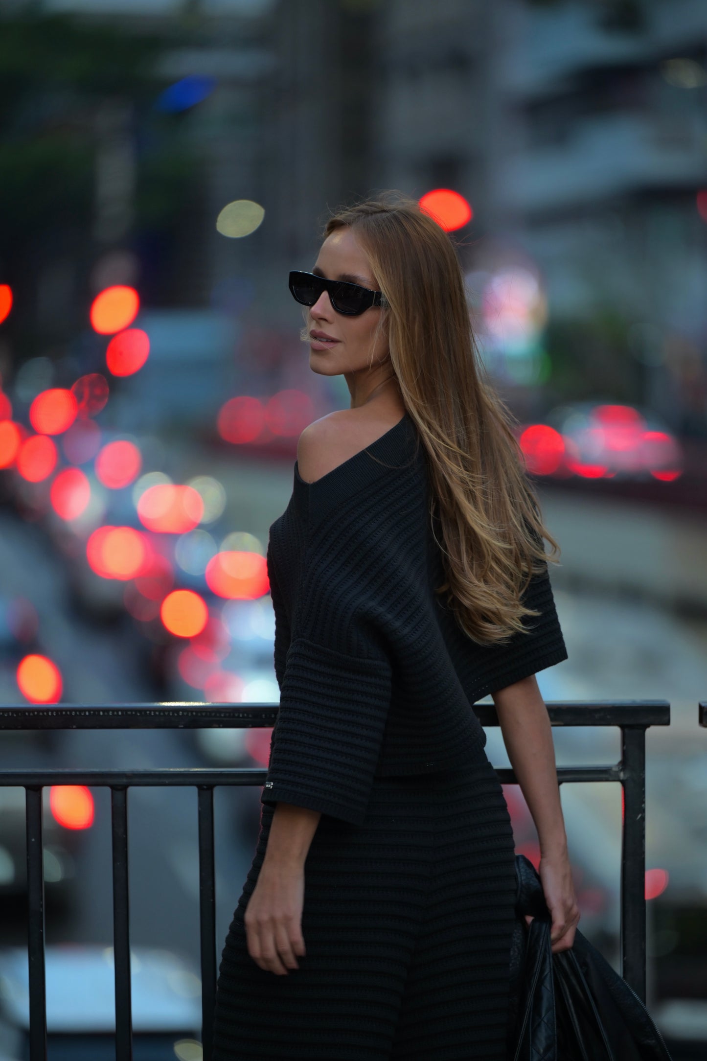 Tricot Wide Shirt Black