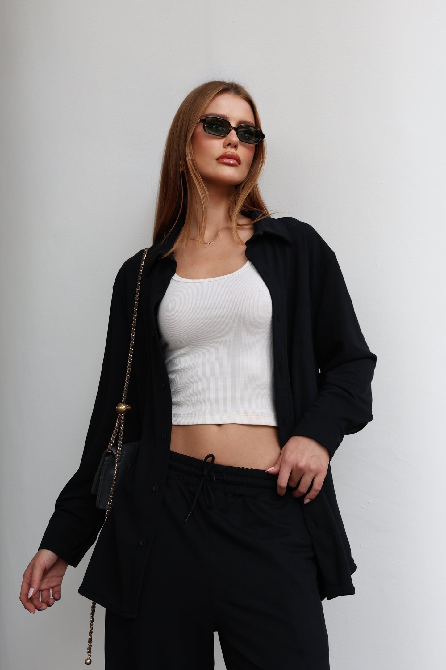 Sweatshirt Boyfriend Black