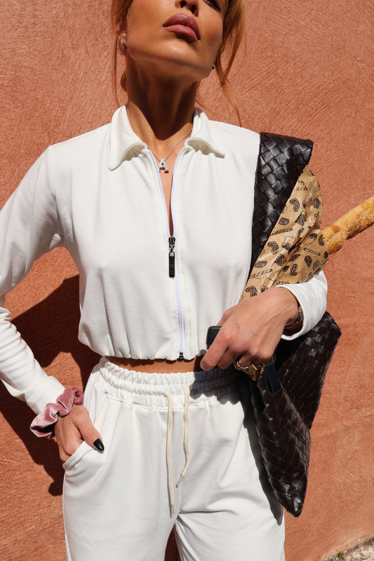 Sweat Middle Bomber Pearl