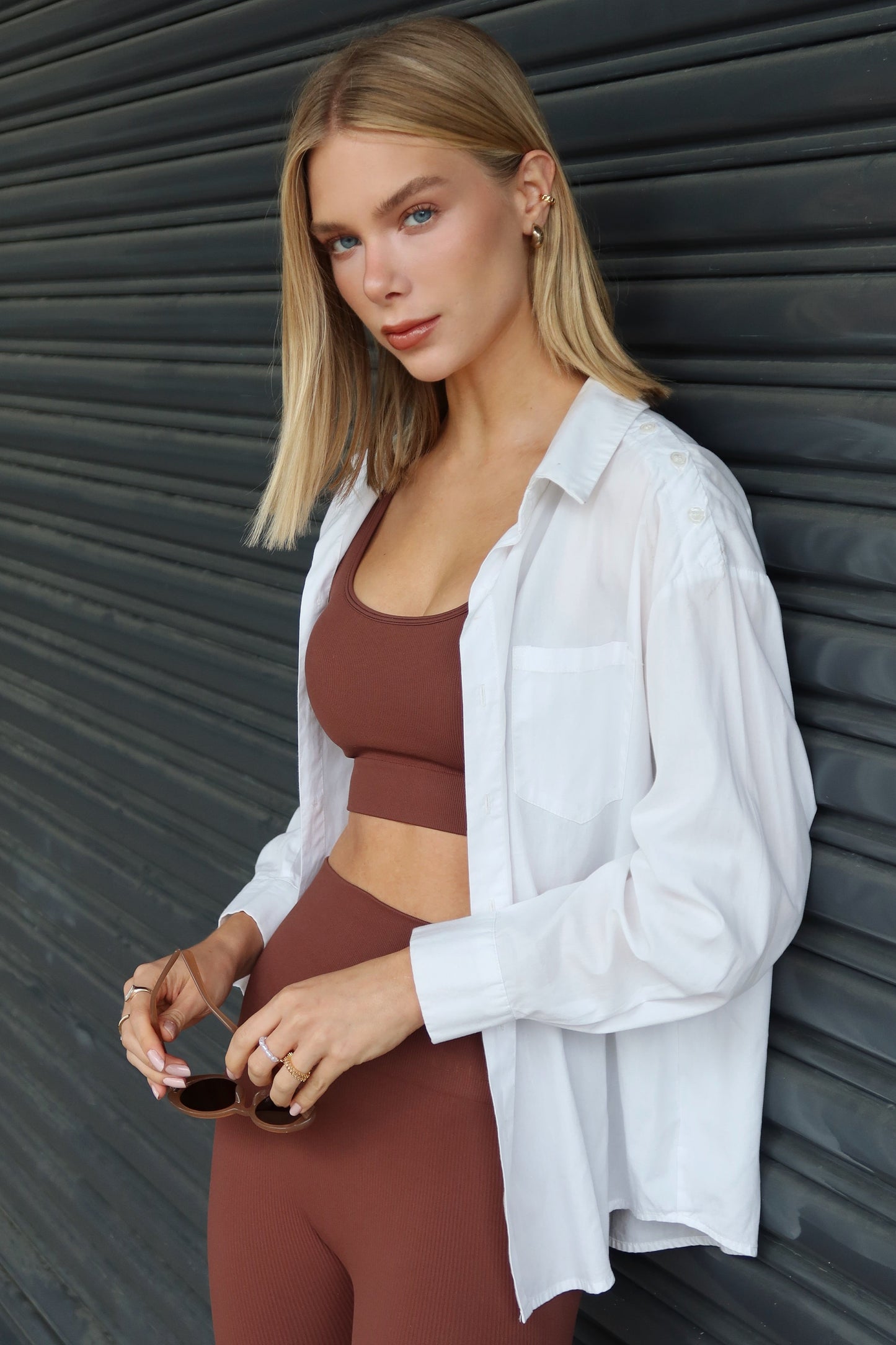 Top Outsider Seamless Middle Brown