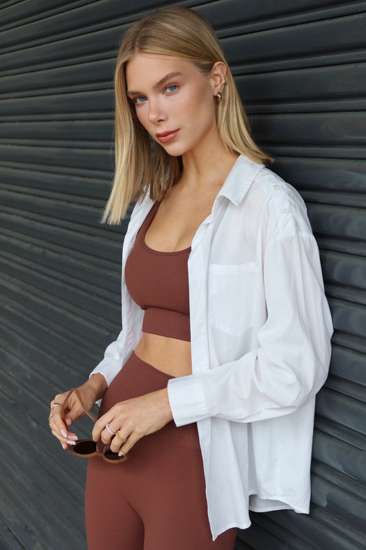 Top Outsider Seamless Middle Brown