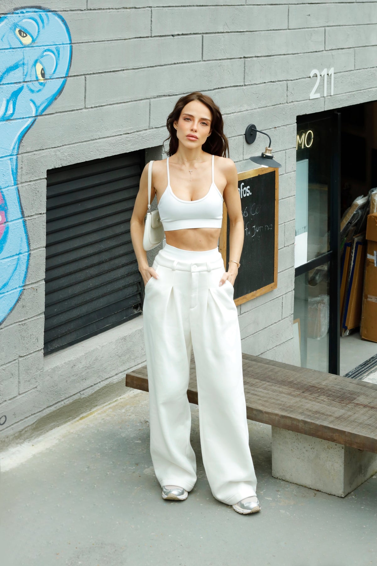 Wide Pants Moletom Atelier White