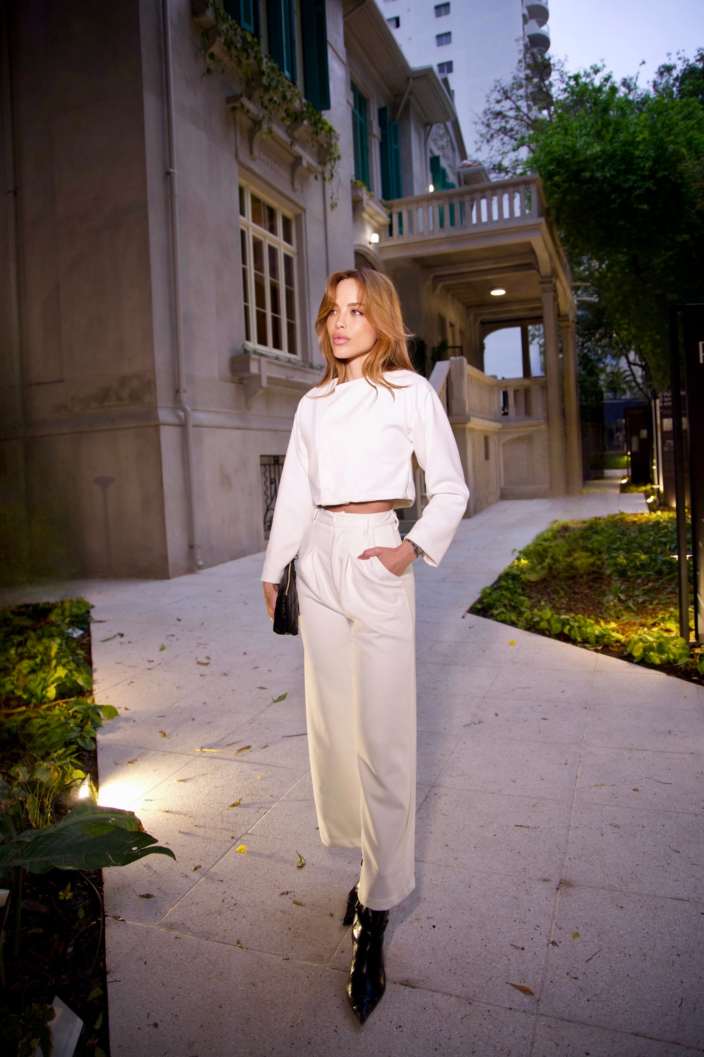 Wide Pants Traveler White