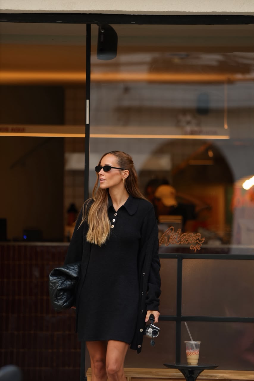 Tricot Classic Cardigan Black