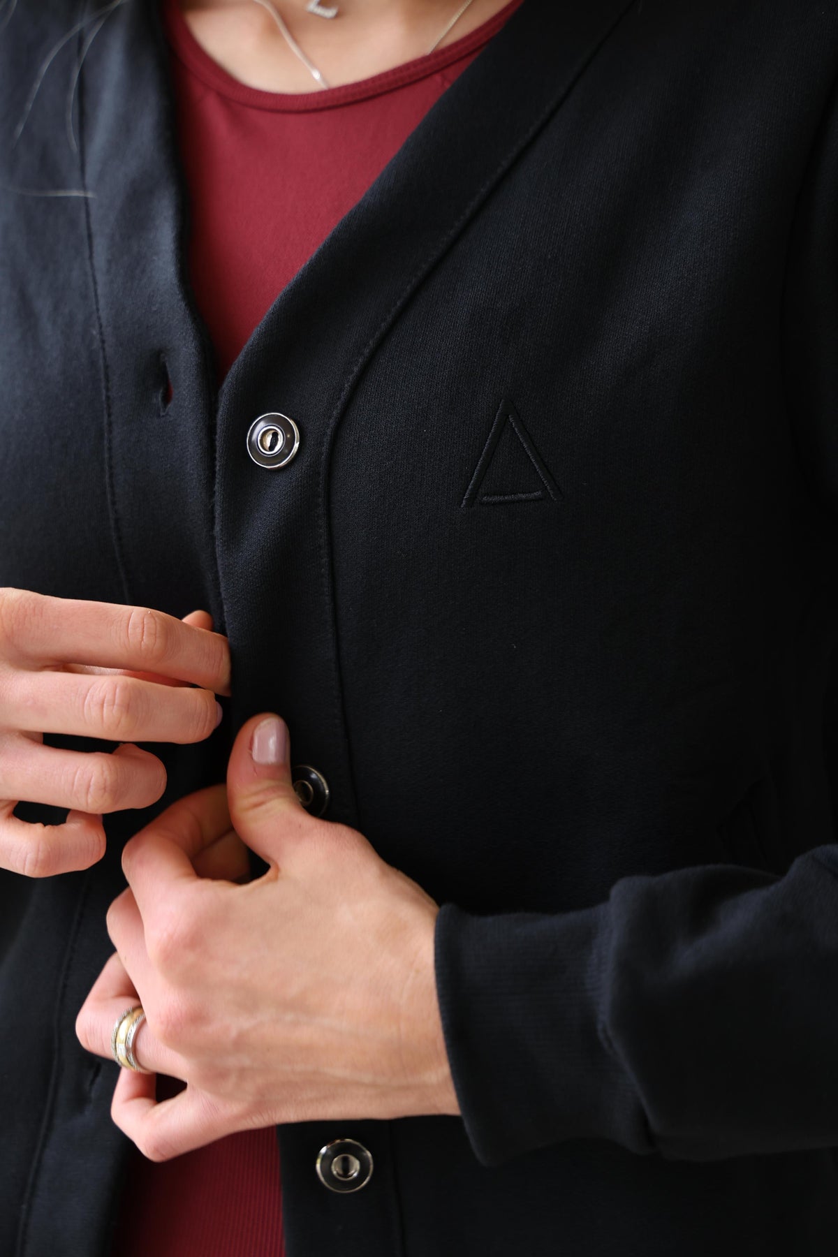 Moletom Cardigan Black