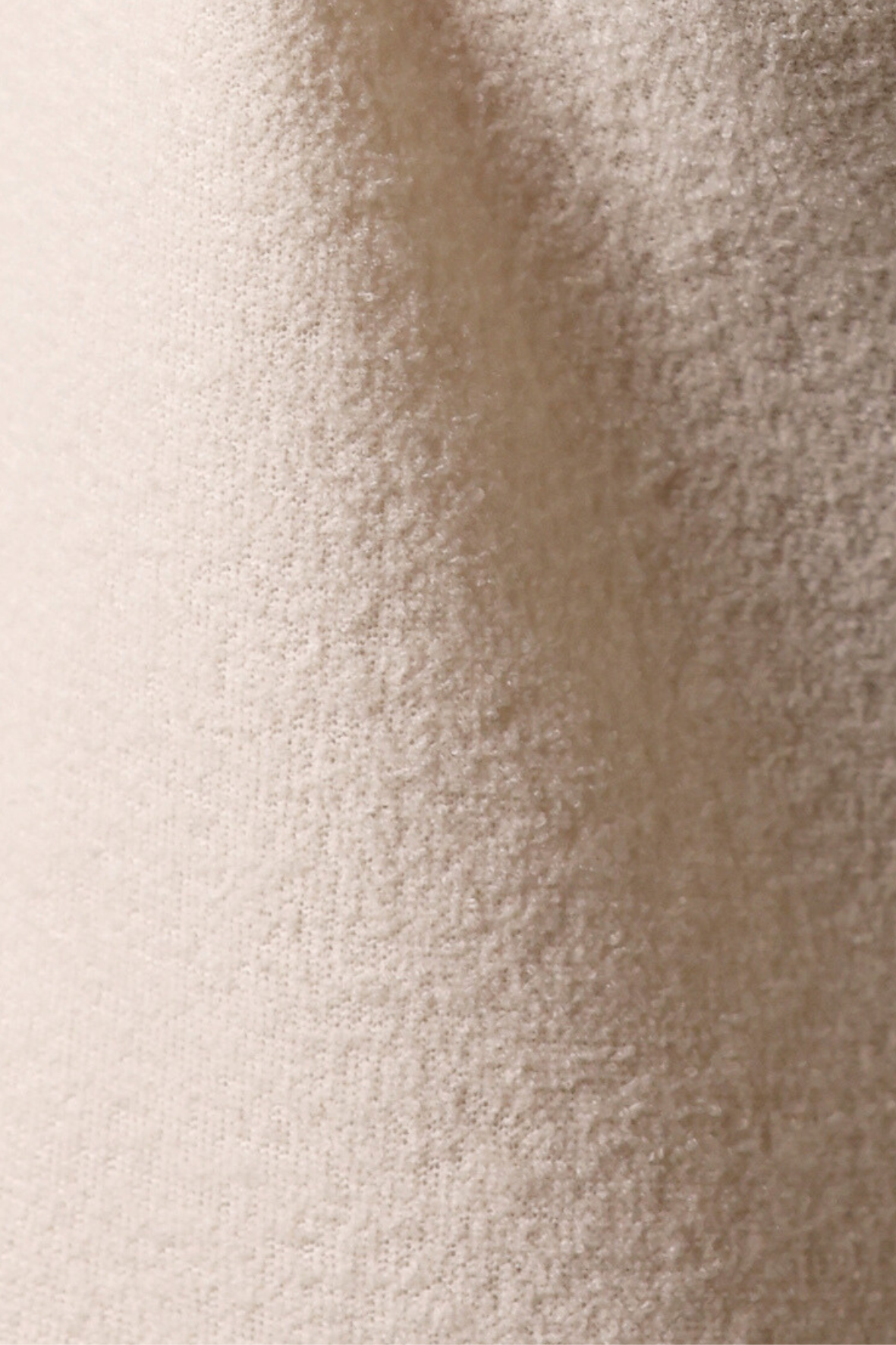 Long Sleeve Cropped Boucle White