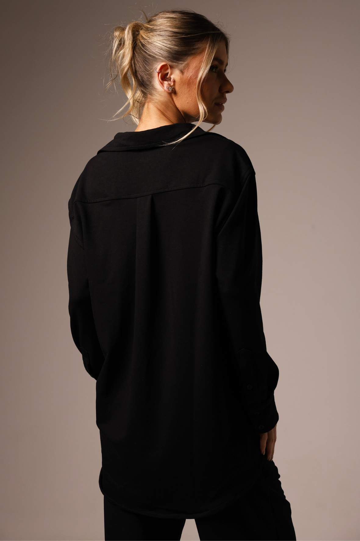 Sweatshirt Boyfriend Black