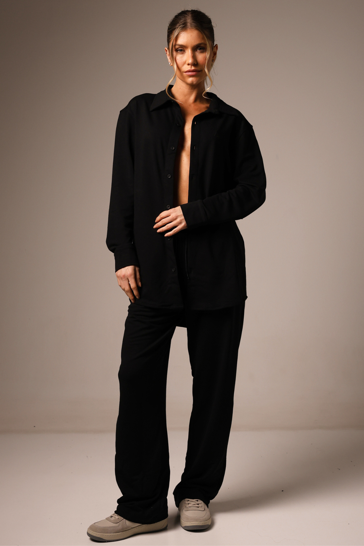 Sweatshirt Boyfriend Black