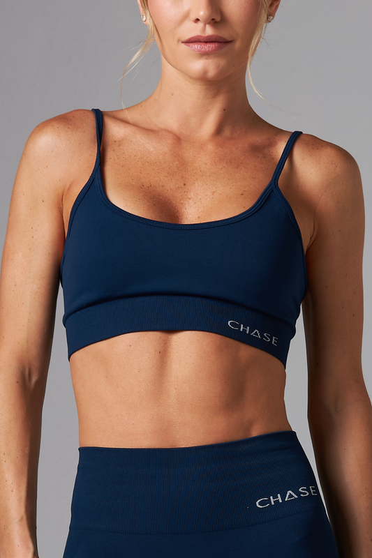 Top Harmony Seamless Azul Marinho