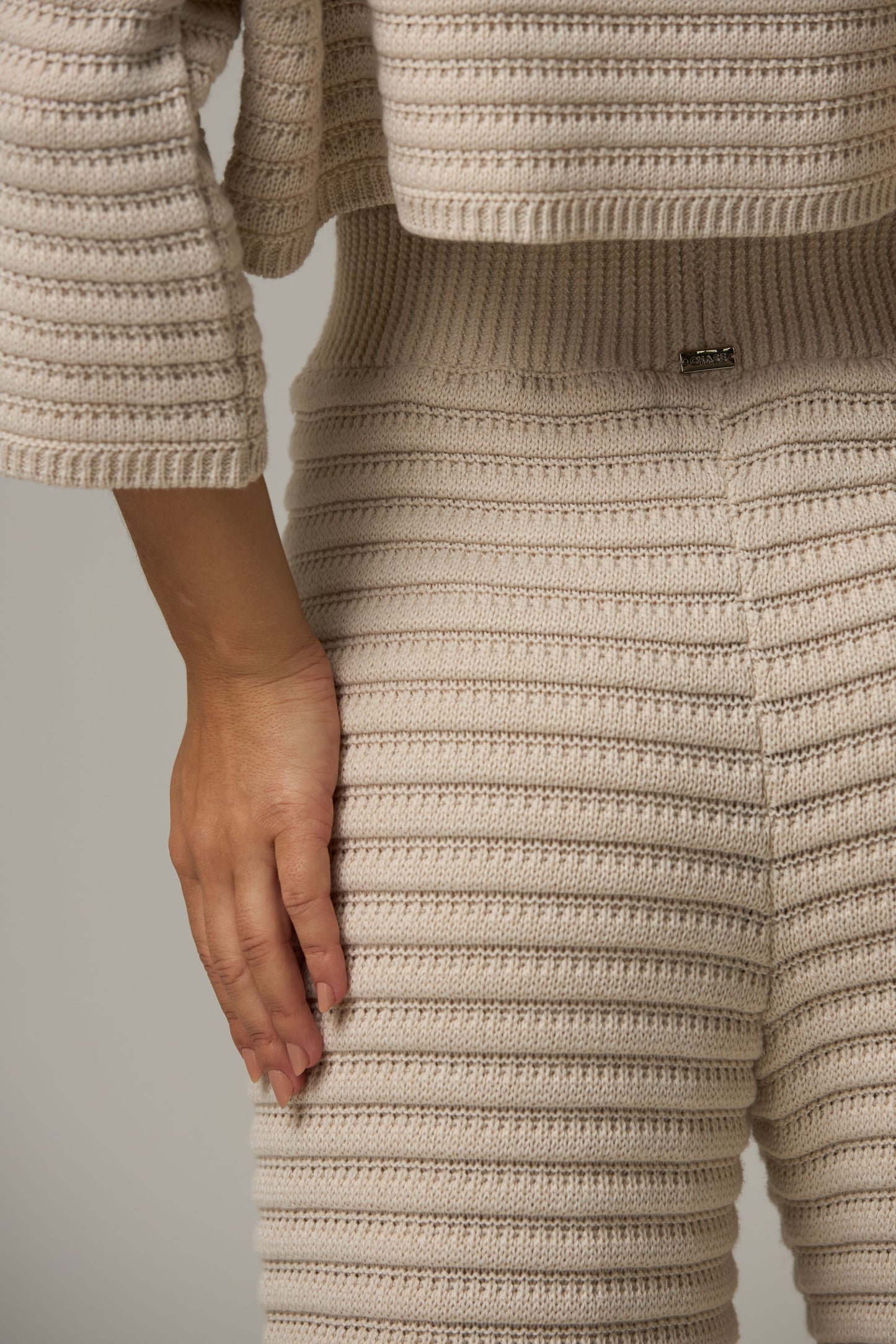 Tricot Wide Pants Off White