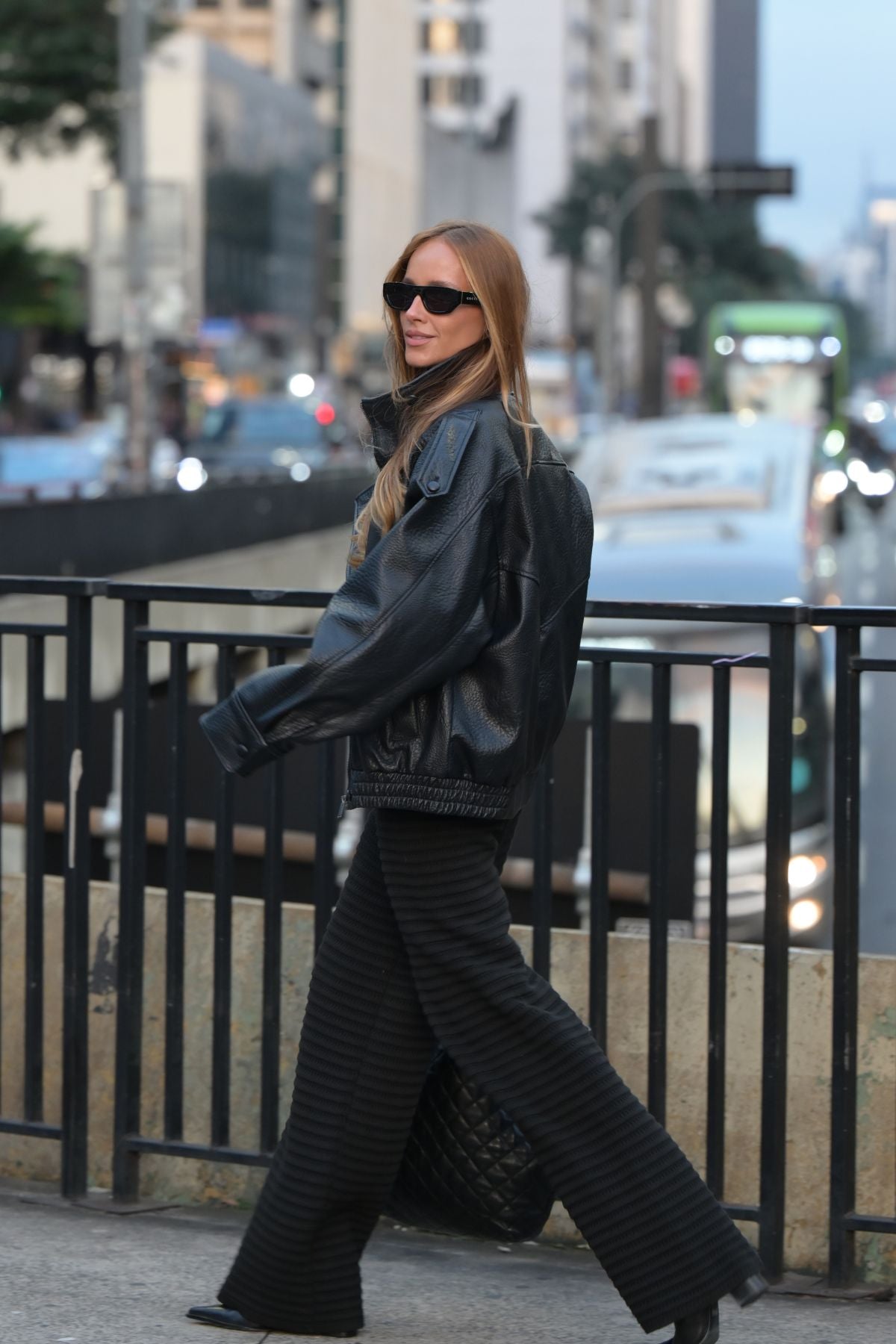 Tricot Wide Pants Black
