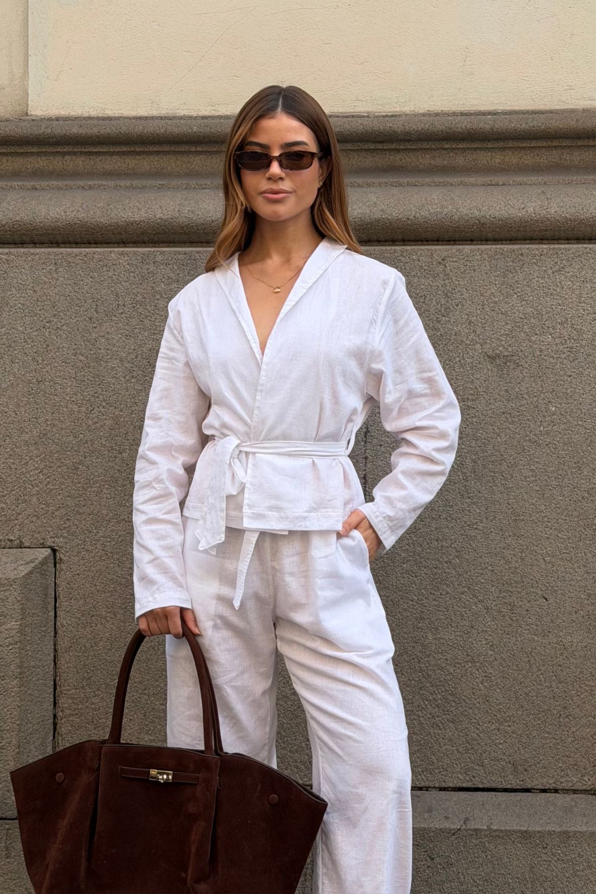 Kimono Linho White