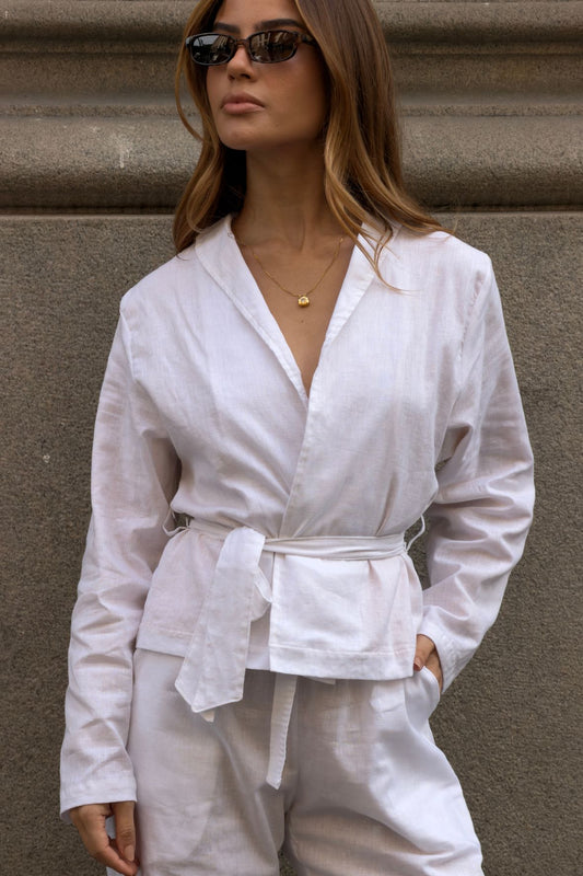 Kimono Linho White