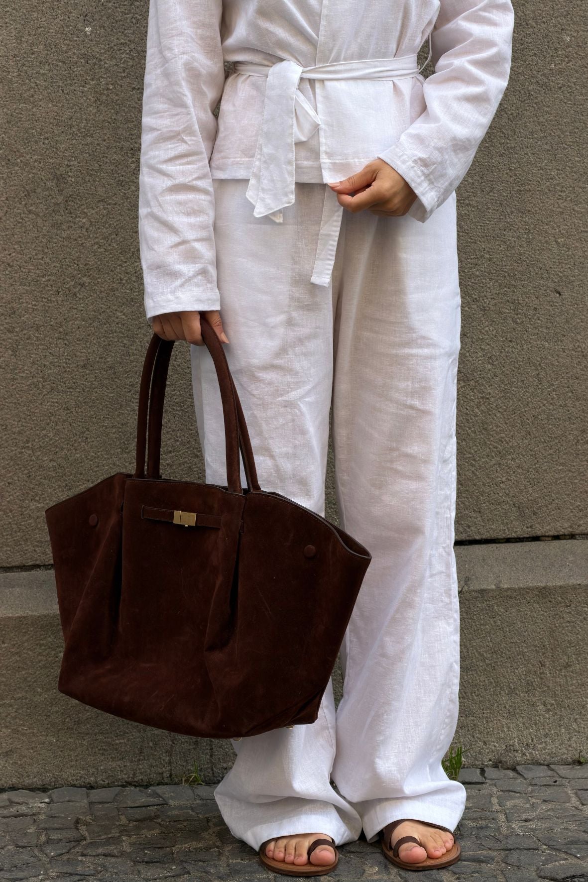 Wide leg Linho White