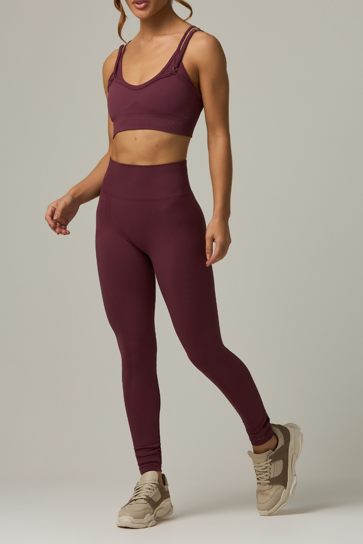 Legging Caos Seamless Burgundy - Limited Collection