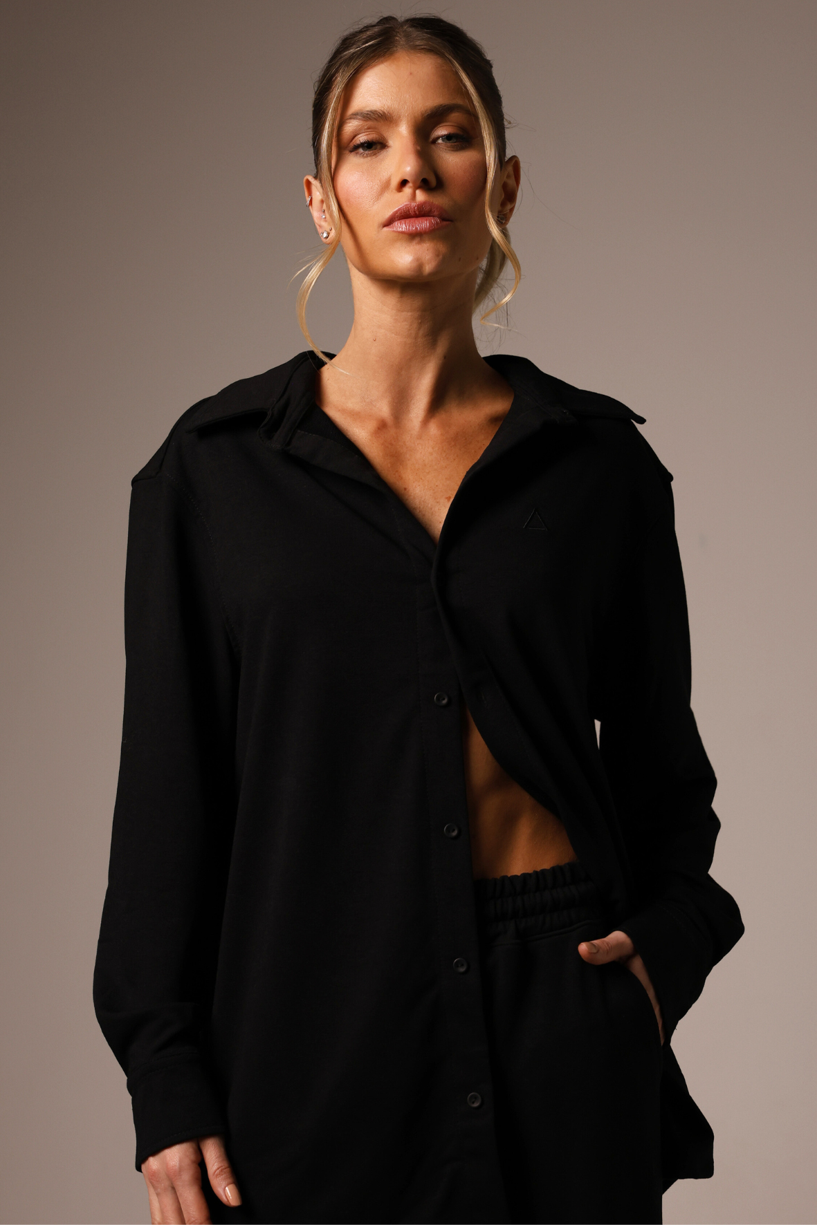 Sweatshirt Boyfriend Black