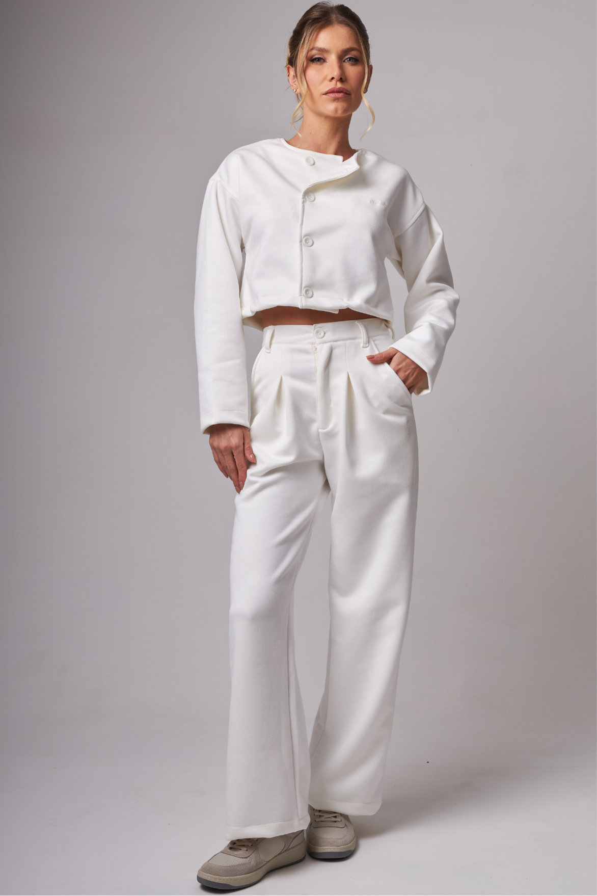 Wide Pants Traveler White