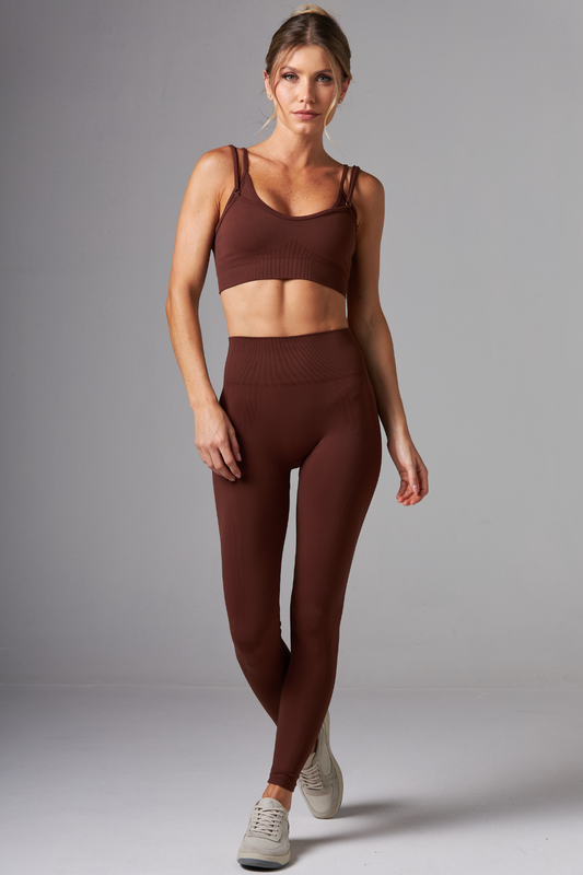 Legging Caos Seamless Dark Brown
