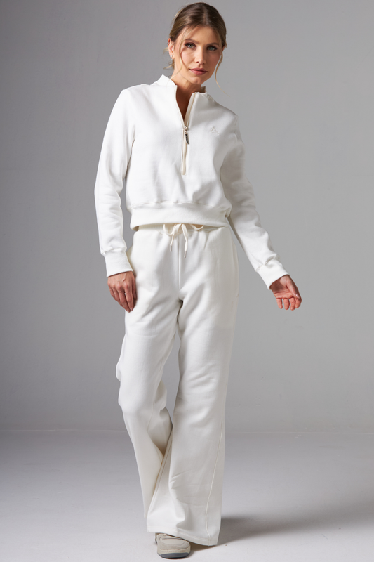 Casaco Moletom Zip Off White