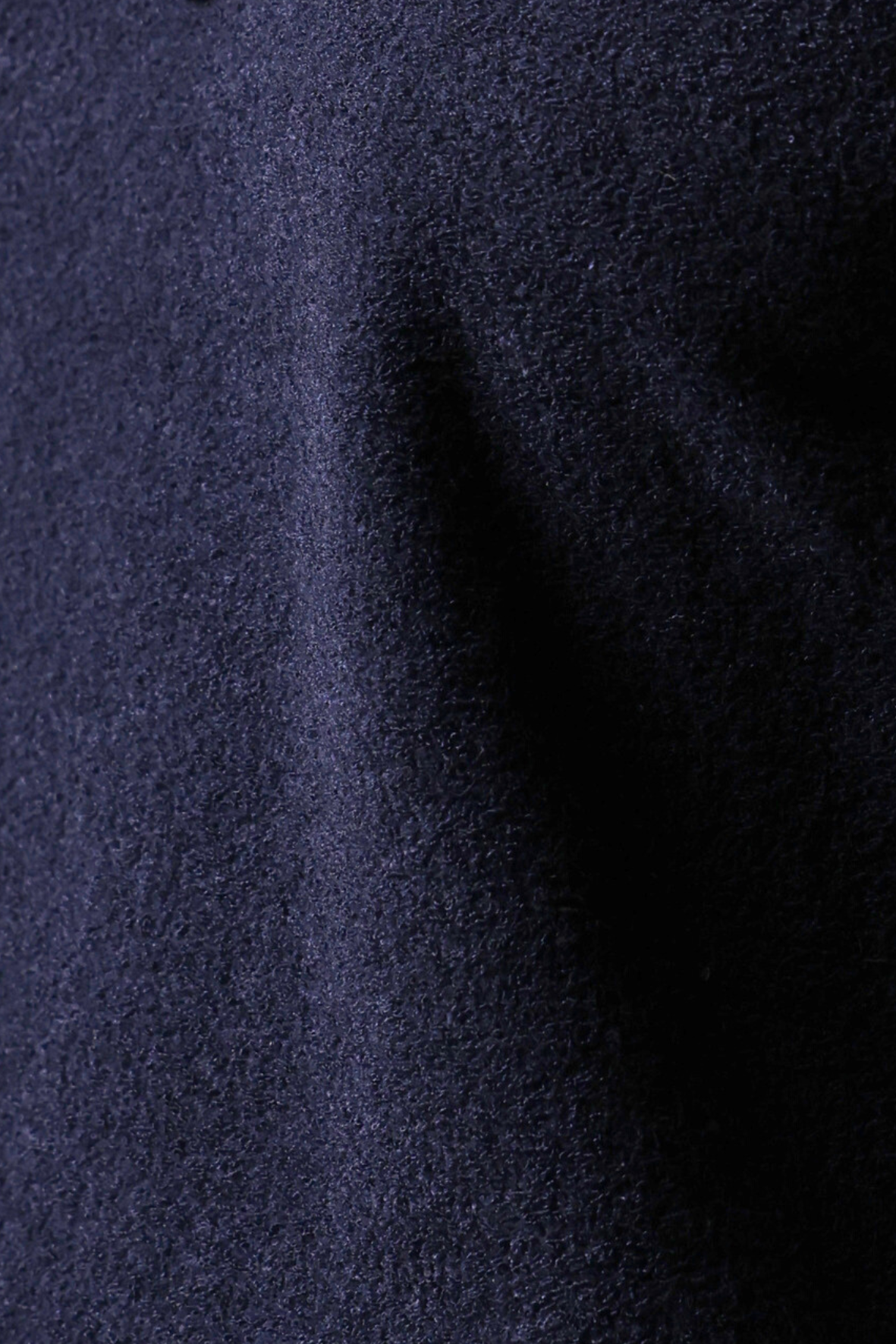 Long Sleeve Cropped Boucle Navy Blue