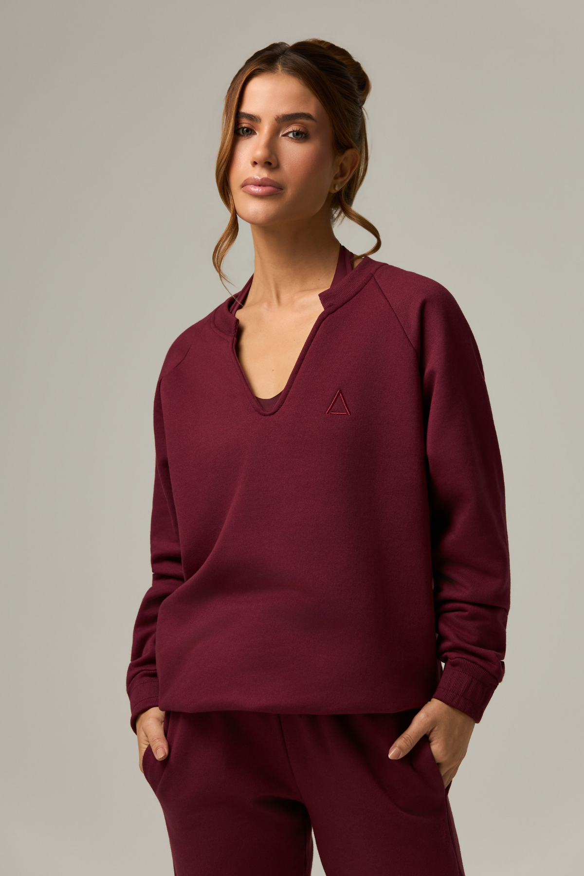 Blusa Moletom Gentle Burgundy - Limited Collection