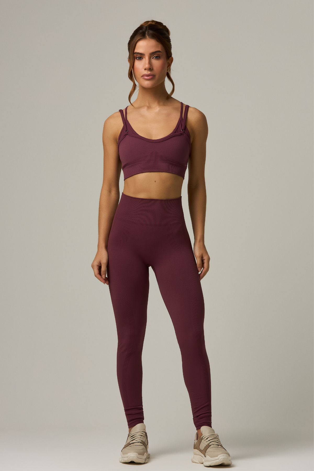 Legging Caos Seamless Burgundy - Limited Collection