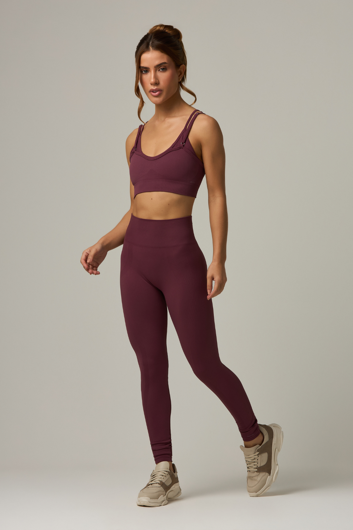 Legging Caos Seamless Burgundy - Limited Collection